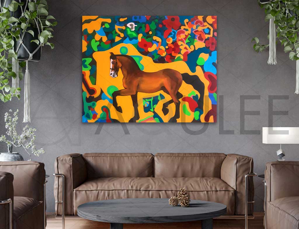 Colorful Artwork Of A Horse