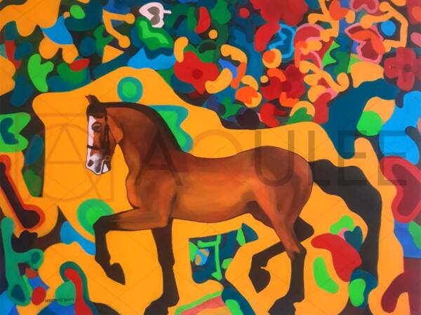 Colorful Artwork Of A Horse - Image 2