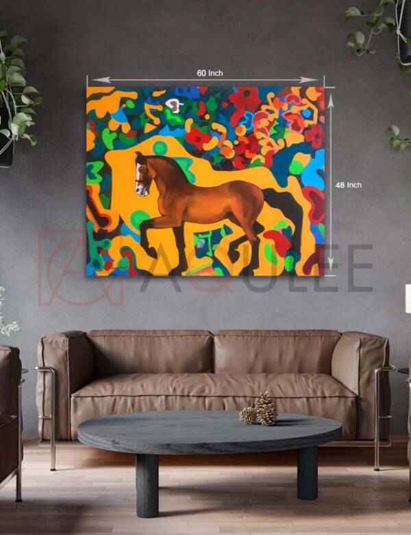 Colorful Artwork Of A Horse - Image 4