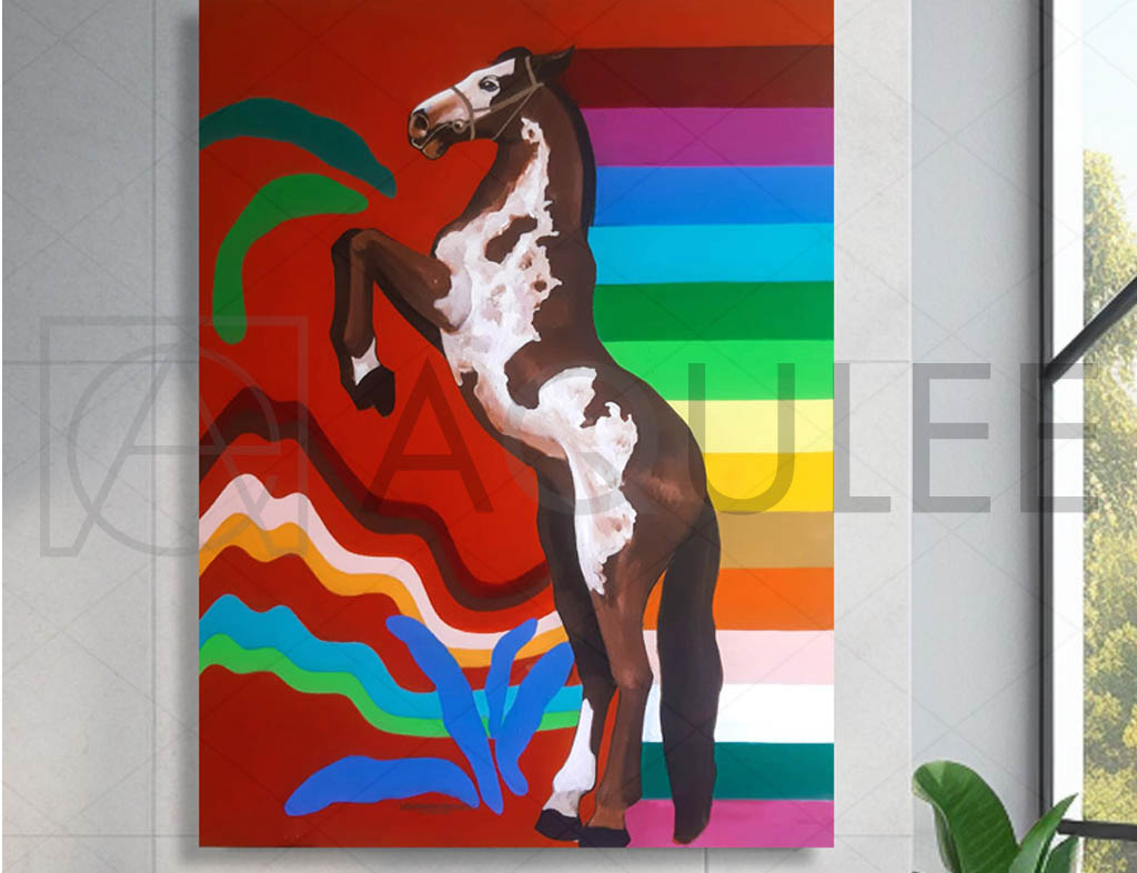 HORSE WITH RAINBOW