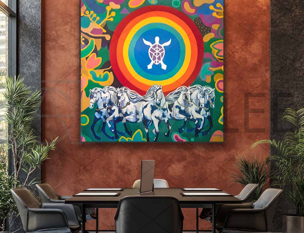 TORTOIS WITH SEVEN HORSES