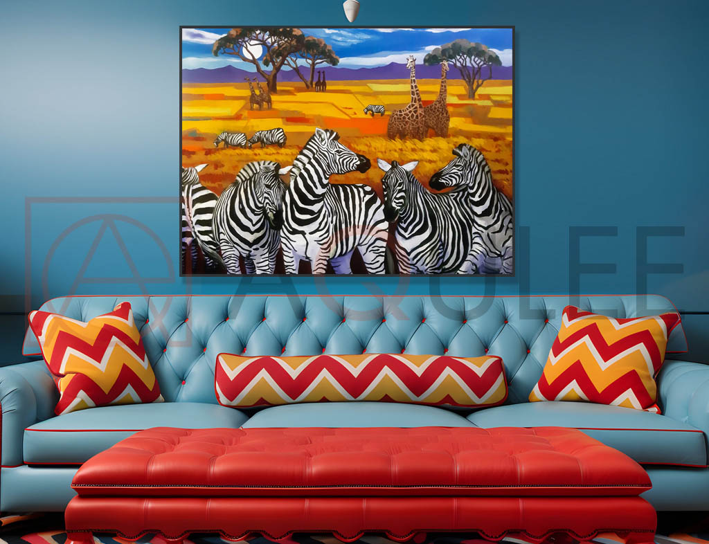 ZEBRAS IN THE FOREST