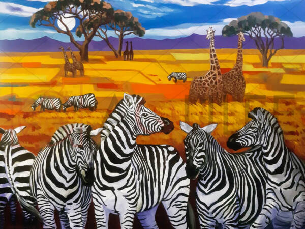 ZEBRAS IN THE FOREST - Image 3