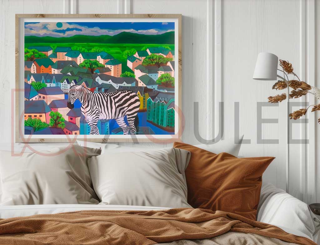 Zebra In A City