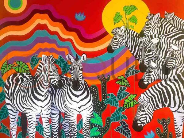 Zebras In A Jungle - Image 3